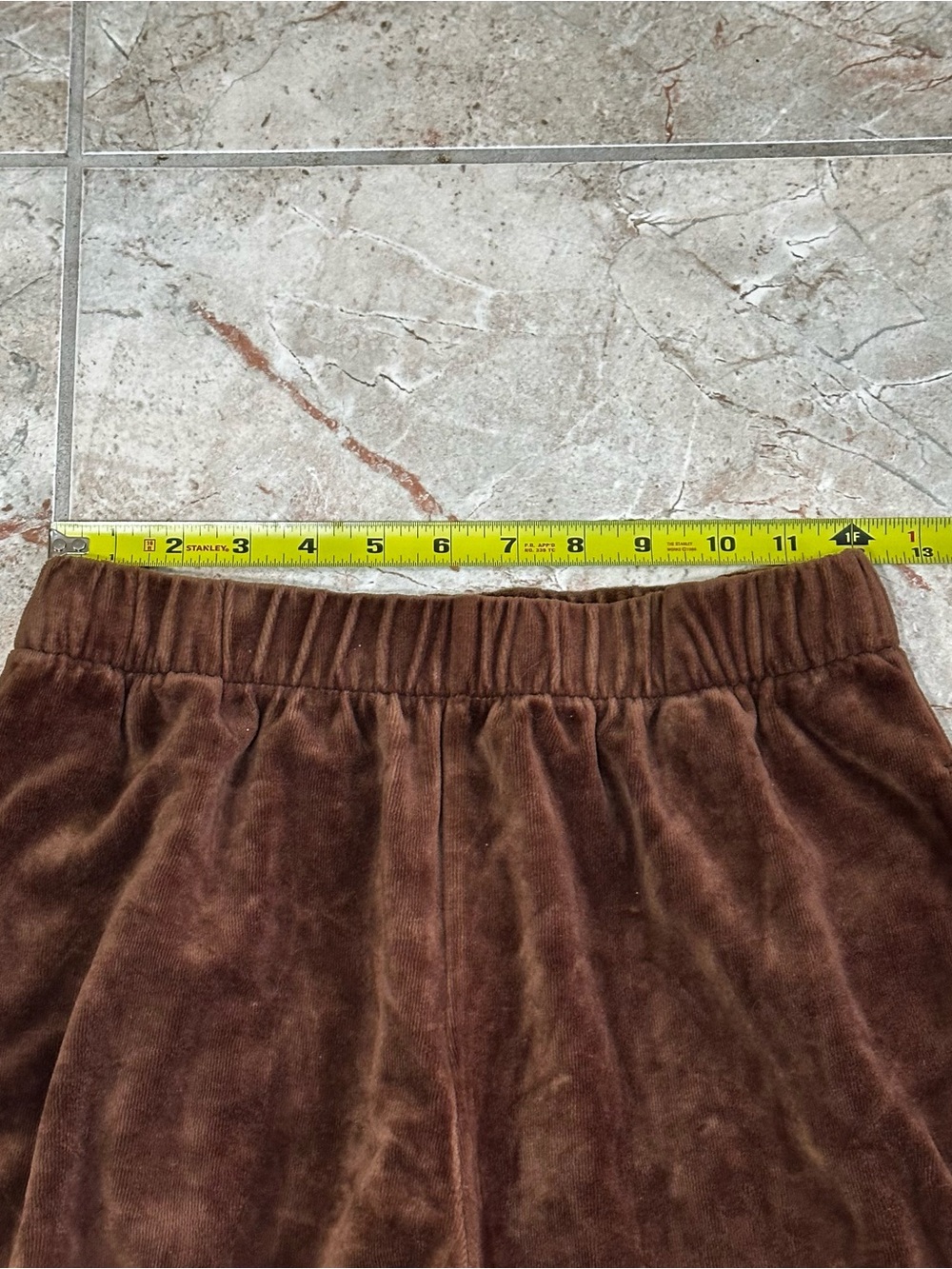 Kids Brown Velour Wide-Leg Bottoms - Picture 4 of 8